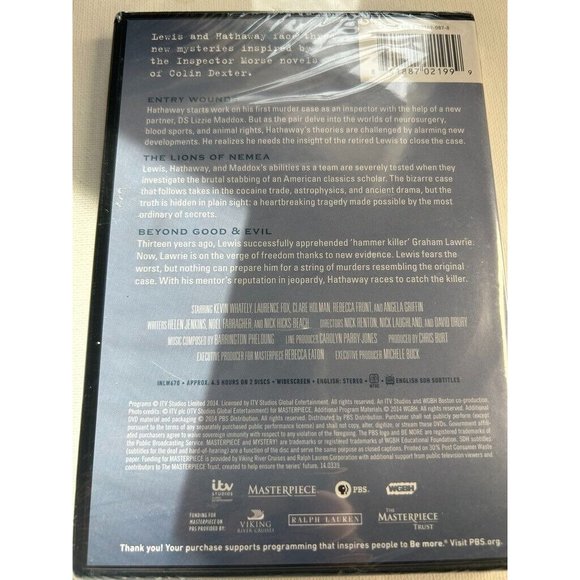 PBS Inspector Lewis: Series 7 DVD Full UK-Length Edition - NEW & Sealed - Picture 2 of 2